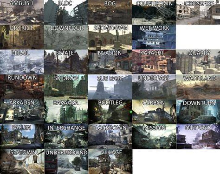 All Original MW2 Maps from 2009 - All OG Modern Warfare Maps