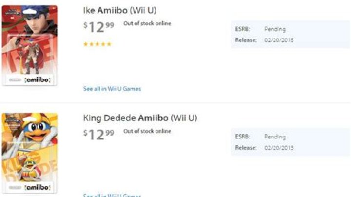 
Amiibo Wave 3 US Release Dates Begin Showing Up Online