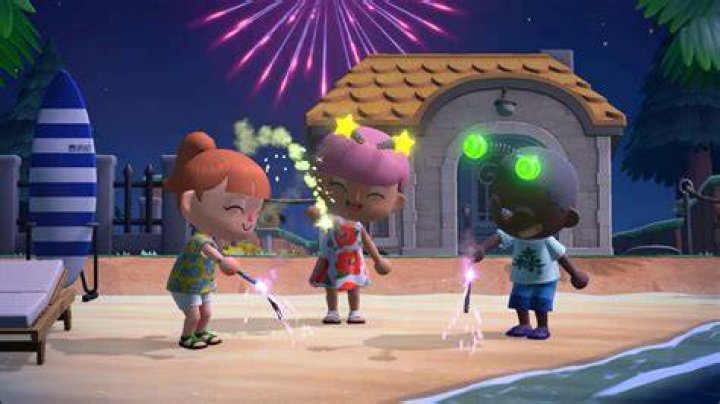 Animal Crossing: New Horizons firework displays