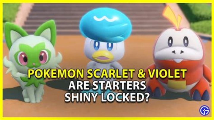 Are the Pokemon Scarlet and Violet Starters Shiny-Locked?