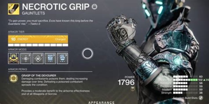 Destiny 2 Necrotic Grip Build Guide: How to Get and Use Necrotic Grip