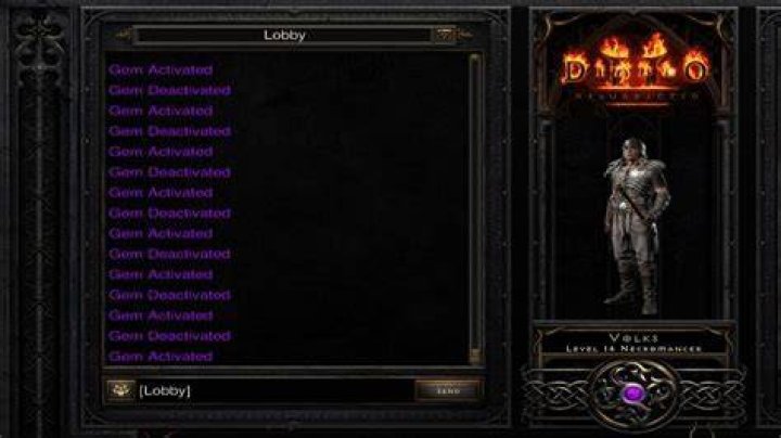 
Diablo 2 Resurrected: Gem Activated Meaning
