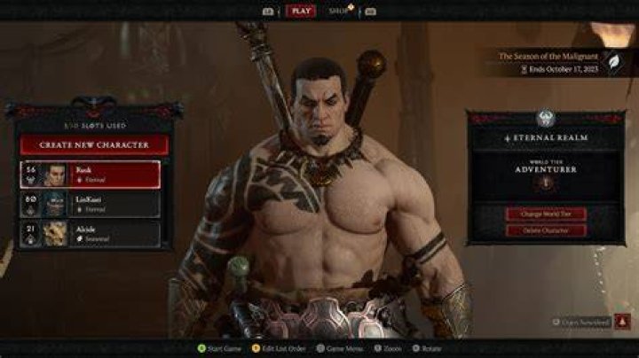 Diablo 4 Character Slots Bug Fix: How to Move Characters on Login Screen