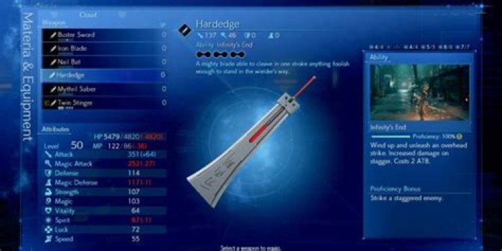 
Final Fantasy 7 Remake – How to Get Hardedge, How to Get Infinity’s End Ability