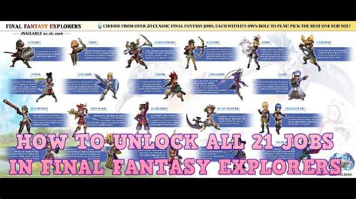 
Final Fantasy Explorers Guide: How To Unlock All Job Classes