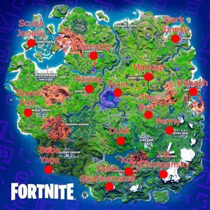 
Fortnite Season 8 NPC Locations: Where to Find All NPCs in Season 8