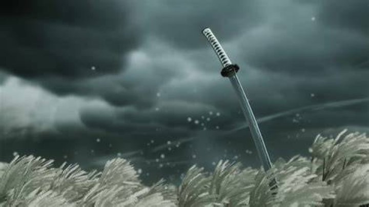 Ghost of Tsushima katana foreground