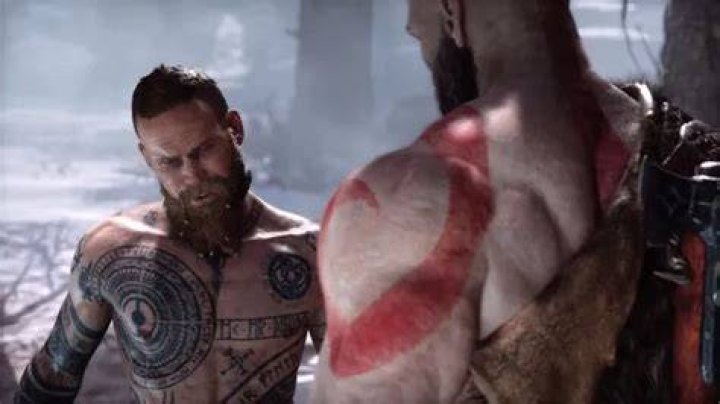 God of War The Stranger and Kratos