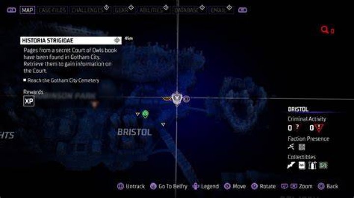 Gotham Knights: All Historia Strigidae Page Locations