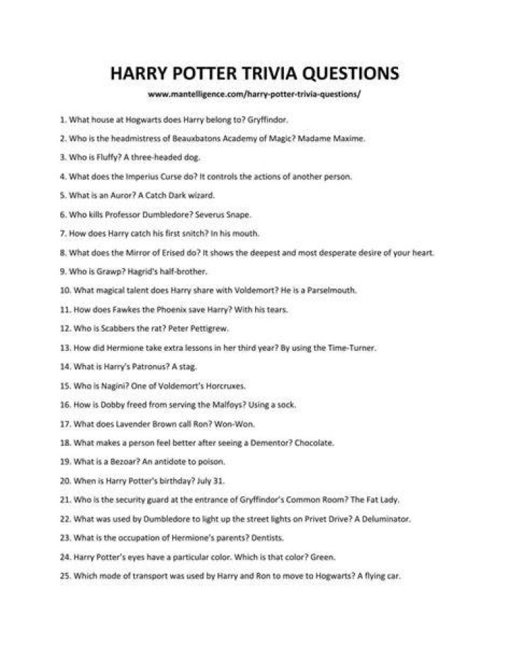 Harry Potter Hogwarts Mystery Questions: Cheats for All Questions Here