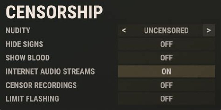 How to disable and censor nudity in Rust