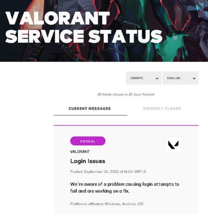 Is Valorant Down? Here's How to Check Valorant Server Status