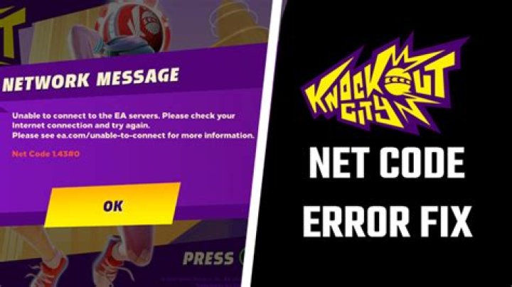 Knockout City: Net Code 0.160#0, 1.43#0, 1.46#109000, 2.5#0 error fix