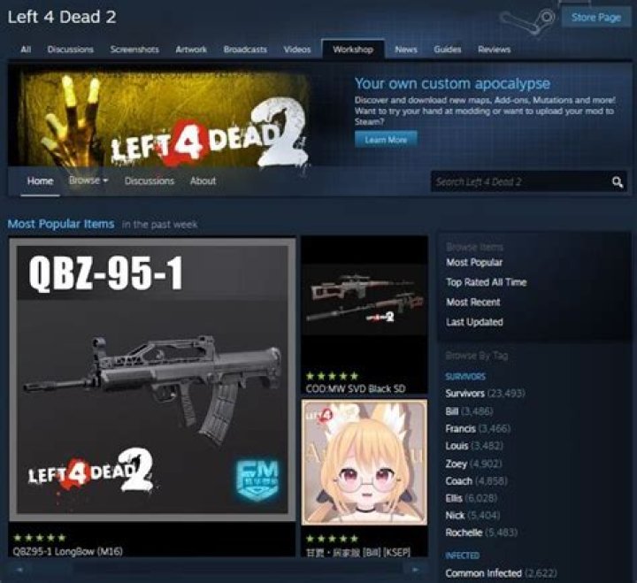 
Left 4 Dead 2 gets Steam Workshop Support