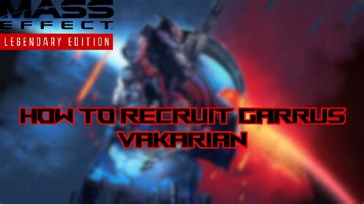 
Mass Effect Legendary Edition: How to Recruit Garrus
