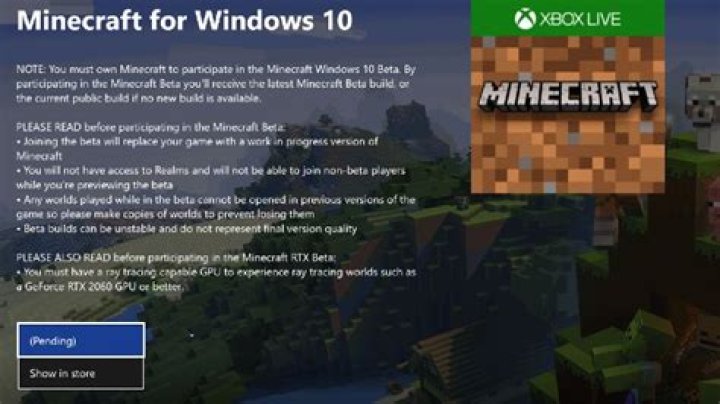 Minecraft RTX Pending Xbox Insider Hub Stuck | Update won't appear fix
