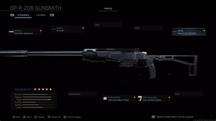 
Modern Warfare – Best SP-R 208 Loadout and Attachments