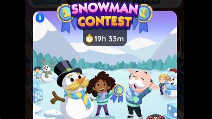 Monopoly Go Snowman Contest Milestones and Rewards List for January 21-22, 2024