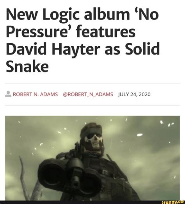 New Logic album 'No Pressure' features David Hayter as Solid Snake