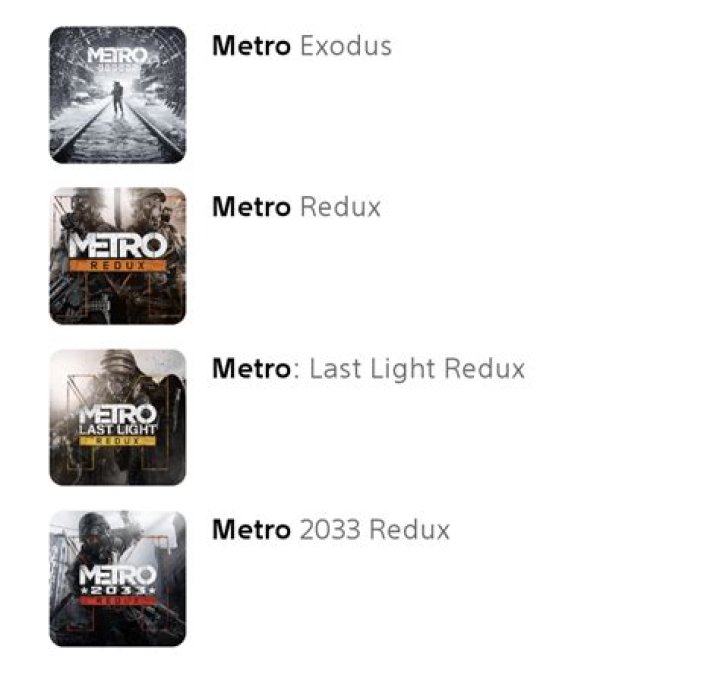 Play the other Metro games first