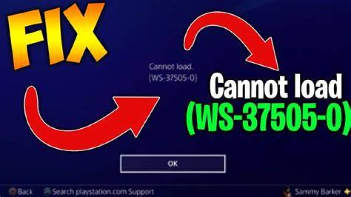 PlayStation Error WS-37505-0 | PSN Unavailable