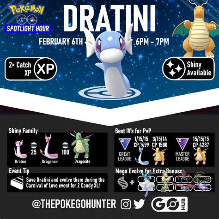 
Pokémon GO Dratini Spotlight Hour Guide – How to Catch Shiny Dratini