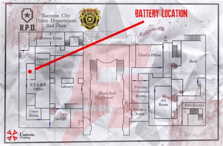 Resident Evil 2 C4 Detonator and Battery location