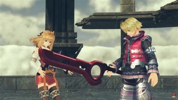 Shulk and Fiora in Xenoblade Chronicles 2 Challenge Battle Mode