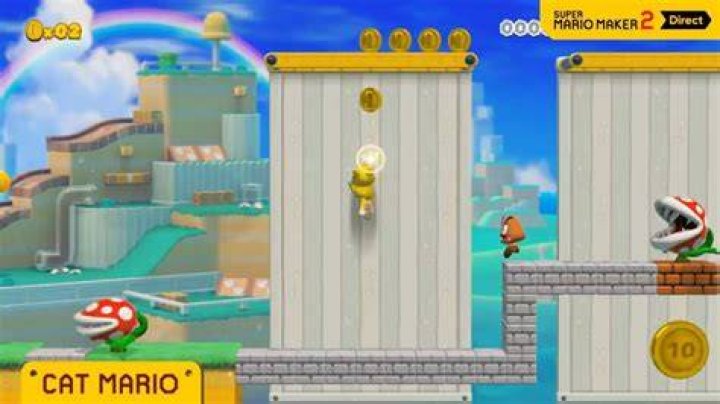 
Super Mario Maker 2 Adds Super Mario 3D World Style With Cat Mario
