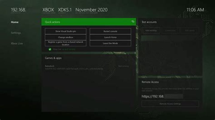 Xbox Dev Mode locked
