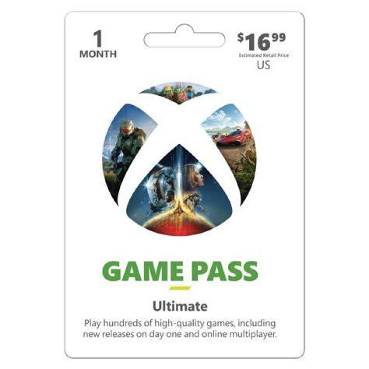Xbox Game Pass Ultimate card